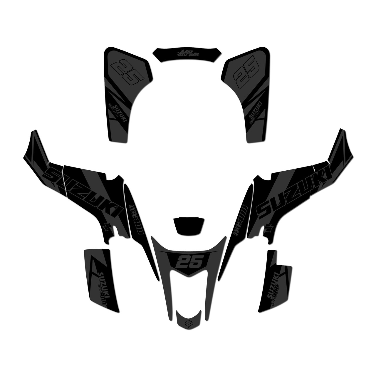 Suzuki LTZ400 Graphics Kit (2003-2008) Flow | KalairGFX