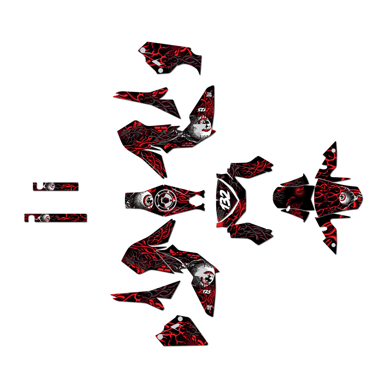 Kawasaki Z125 Graphics Kit (2017-2025) Core | KalairGFX