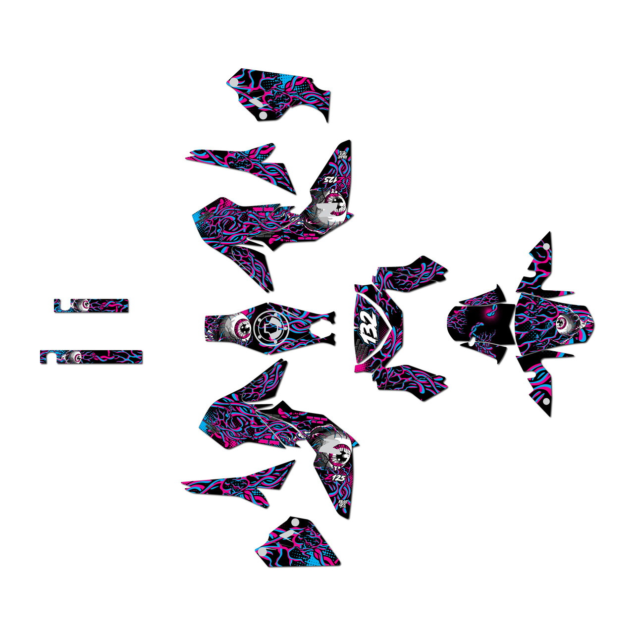 Kawasaki Z125 Graphics Kit (2017-2025) Core | KalairGFX