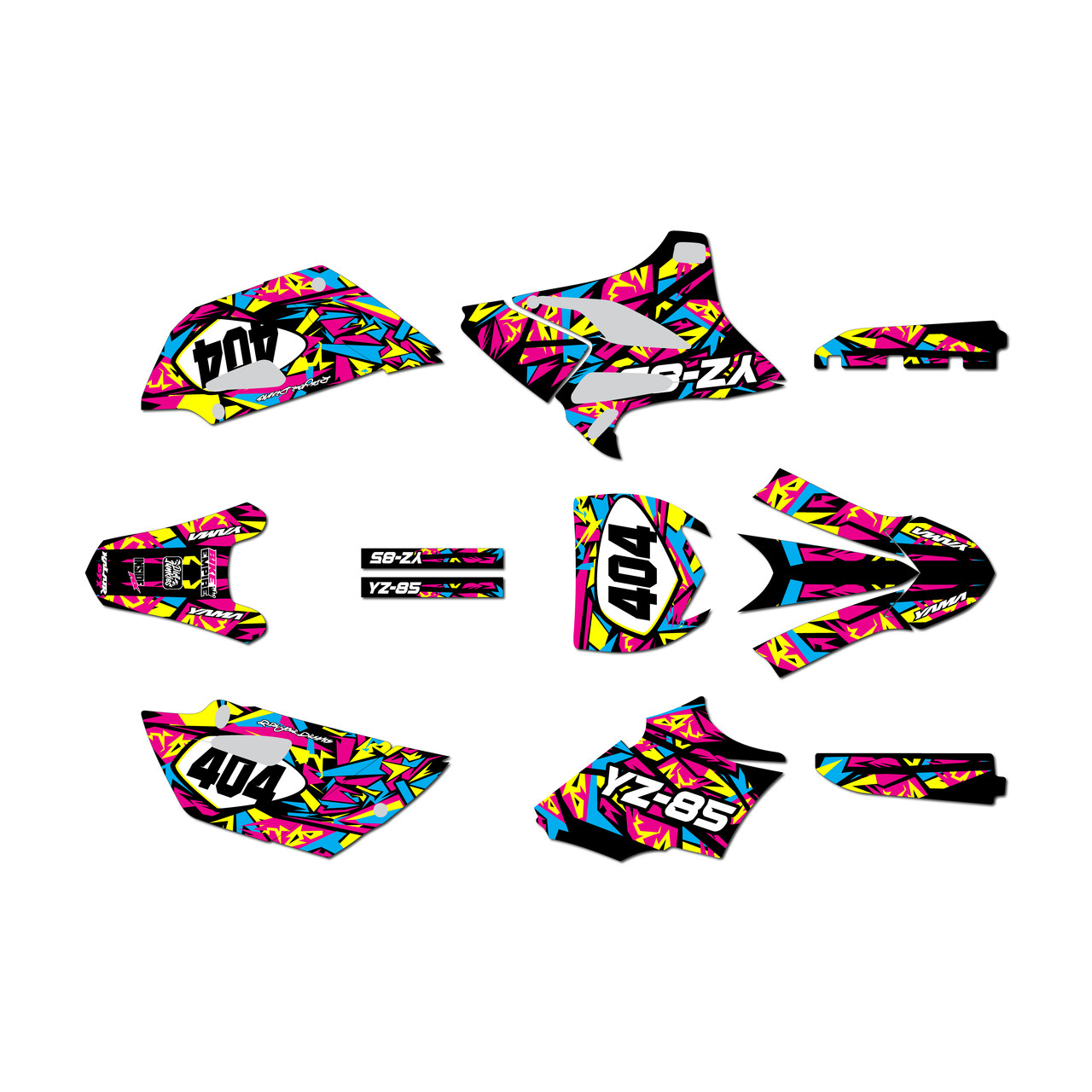 Yamaha YZ85 Graphics Kit (2015-2018) Shatter | KalairGFX