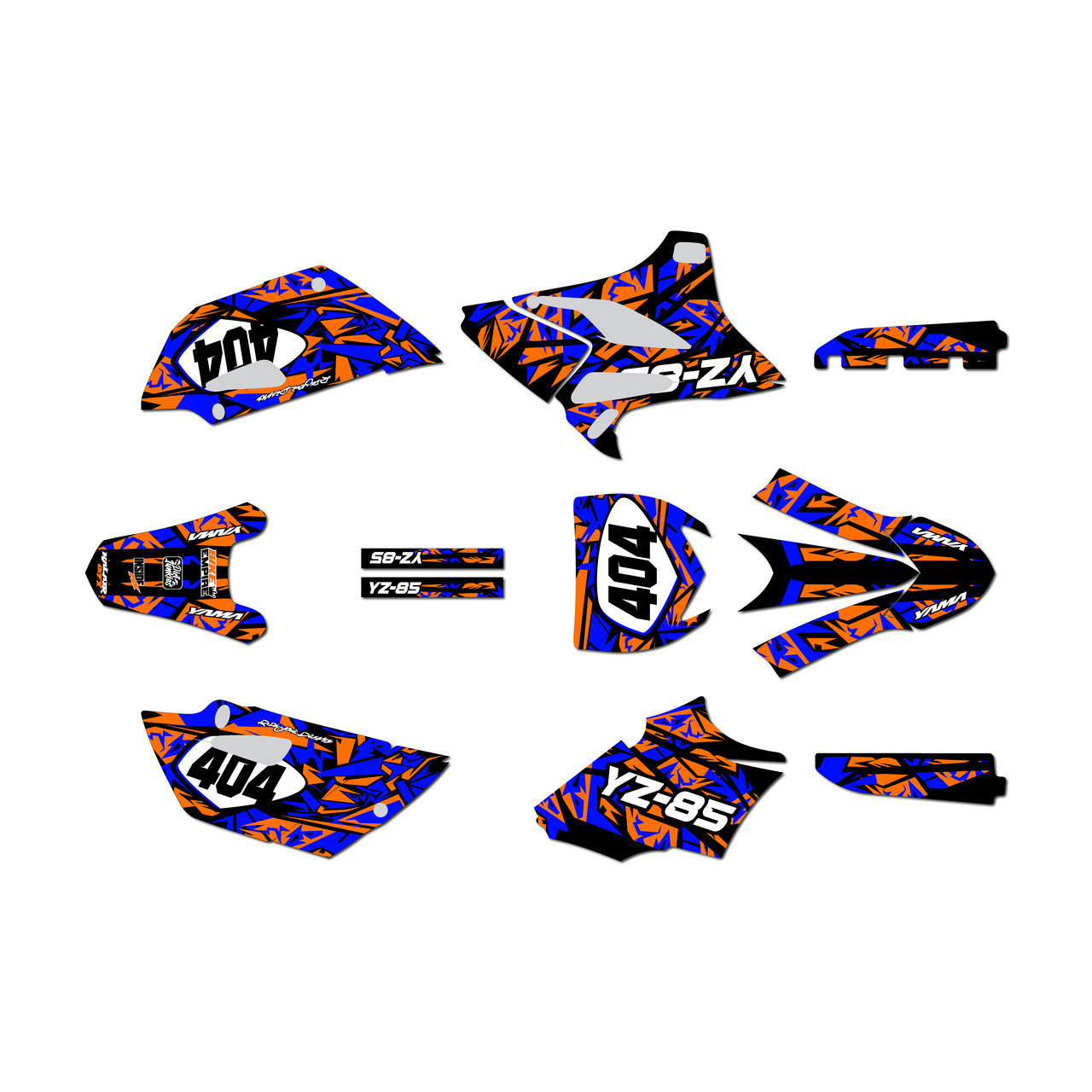 Yamaha YZ85 Graphics Kit (2015-2018) Shatter | KalairGFX