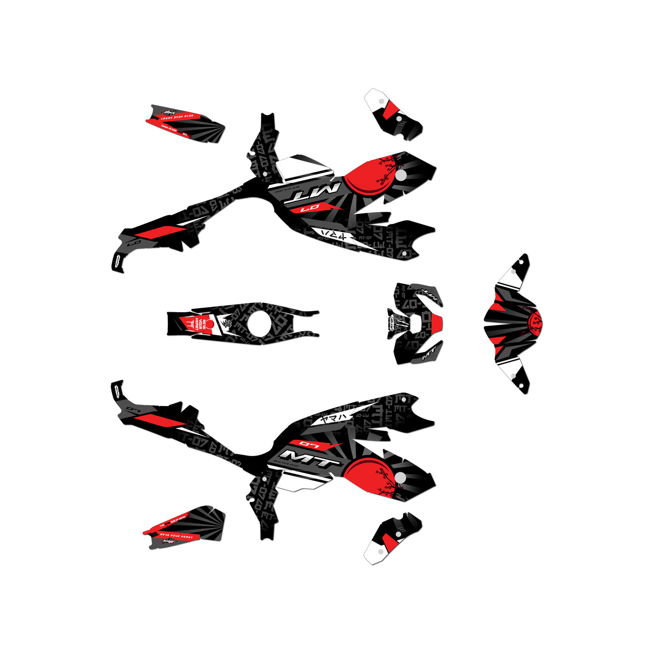 Yamaha FZ-07/MT-07 2025-2026 Graphics Kit (2025-2026)