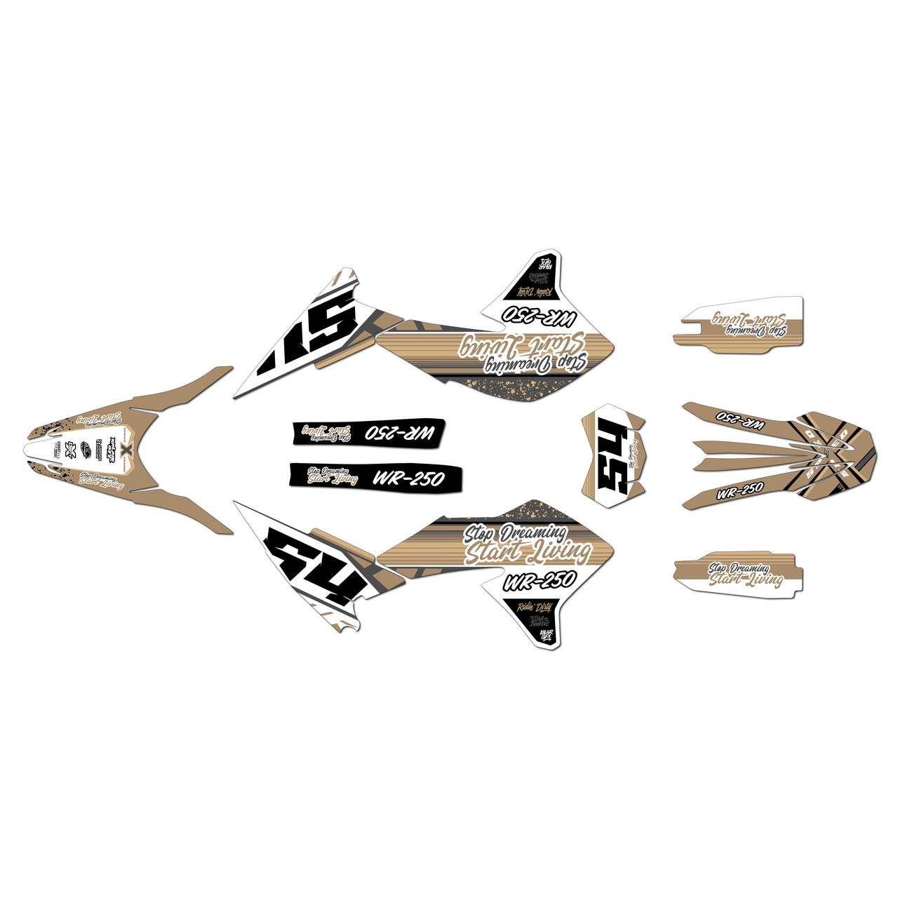 Yamaha WR250X Graphics Kit (2008-2021) Split | KalairGFX