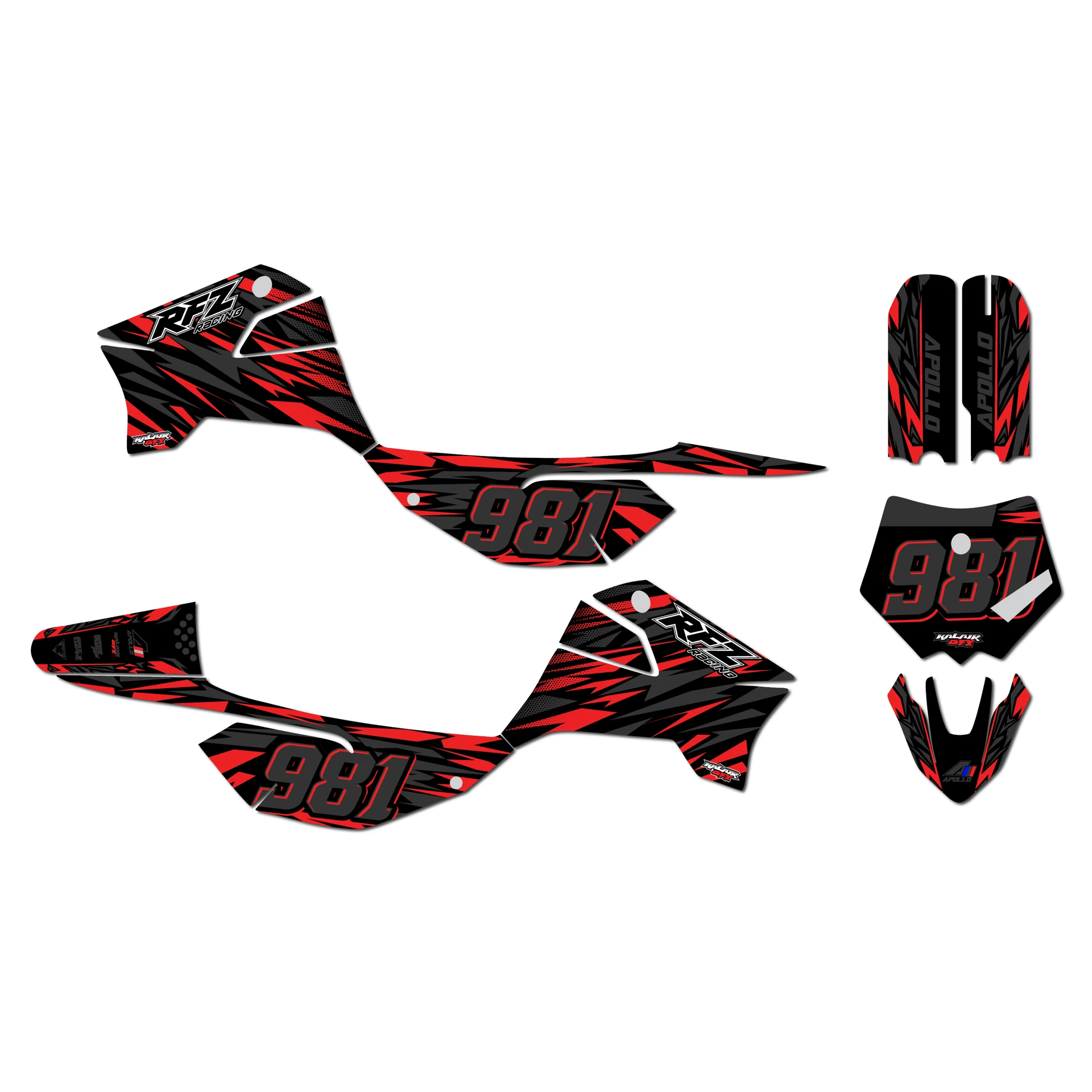Apollo RFZ Graphics Kits | All Years | KalairGFX