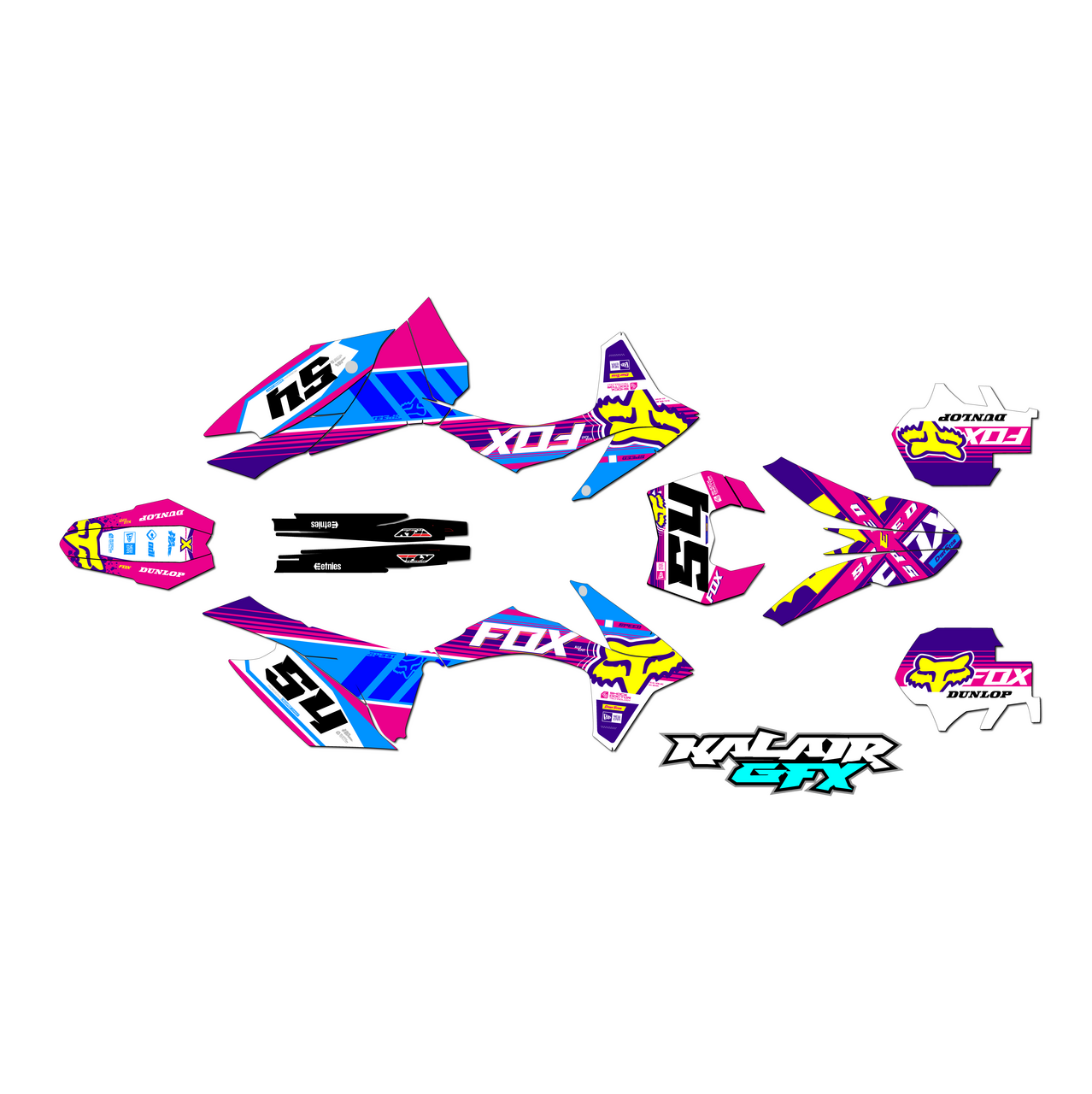 KTM 350 XCFW Enduro 4Stroke Dirt Bike Graphics Kits