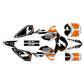 Graphics Kit for Ktm 50SX (2012-2015) Bash Series