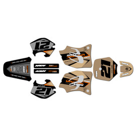 Graphics Kit for Ktm 65SX (1998-2001) Orange-crew Series