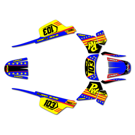 Graphics Kit for Yamaha PW50 (1990-2023) Usa Series Graphics Kit for Yamaha PW50 (1990-2023) Usa Series
