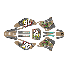 Graphics Kit for Yamaha TT-R125 (2000-2007) Lunatic Series