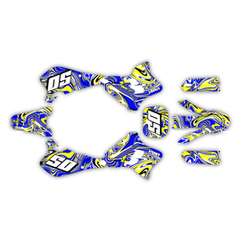 Graphics Kit for Yamaha YZ125 (1993-1995) Snagged Series