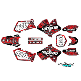 Graphics Kit for Suzuki RM250 (2001-2012) Snagged Series