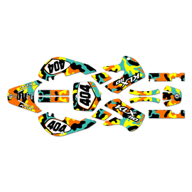 Graphics Kit for Kawasaki KLX110 (2002-2009) Invasion Series