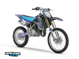 Graphics Kit for Kawasaki KX100 (2001-2013) Lunatic Series