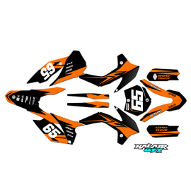 Graphics Kit for KTM Motocross 2-stroke 105SX (2015-2017) Bold Series