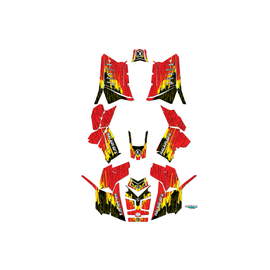 Graphics Kit for Polaris SCRAMBLER 850 1000 (2013-2021) Fracture Series