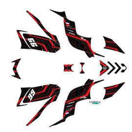 Graphics Kit for Yamaha RAPTOR 90 (2009-2015) Electron Series