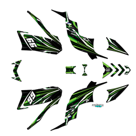 Graphics Kit for Yamaha RAPTOR 90 (2009-2015) Prime Series