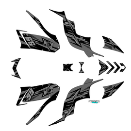 Graphics Kit for Yamaha RAPTOR 90 (2009-2015) Shred Series
