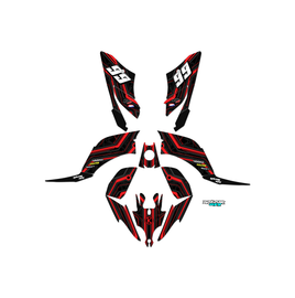Graphics Kit for Yamaha RAPTOR 250 (All years) Electron Series