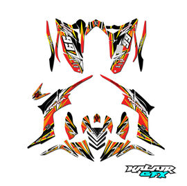 Graphics Kit for Yamaha RAPTOR 700 (2006-2012) Shred Series