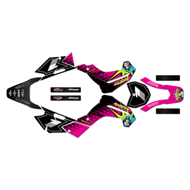 Graphics Kit for Kawasaki KLX140R (2019-2024) Lancaster Series