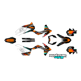 Graphics Kit for KTM 200 XC-W (2013) Rugged Series