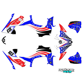 Graphics Kit for Yamaha YZ450F (2023) Usa Series