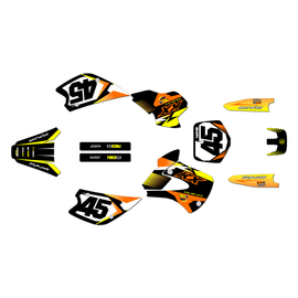 Graphics Kit for Kawasaki KX 80 (1998-2004) Division Series