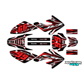 Graphics Kit for Honda CRF80 (2004-2010) Prime Series