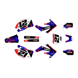 Graphics Kit for Honda CRF250R (2004-2005) Semper-fi Series