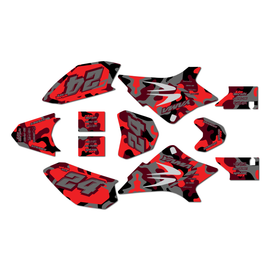 Graphics Kit for Yamaha TT-R50 (2006-2023) Invasion Series