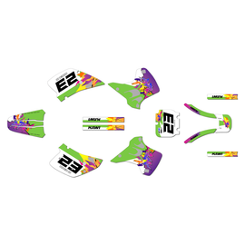 Graphics Kit for Kawasaki KX250 (1992-1993) Throwback Series