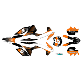 Graphics Kit for Ktm Enduro 4-stroke 250XC-F (2013-2014) Turbo Series