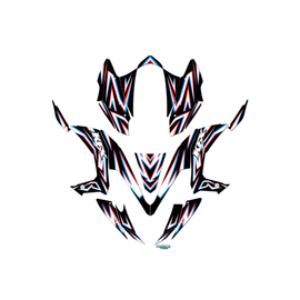 Graphics Kit for Kawasaki KFX450R (2008-2014) Vizion Series