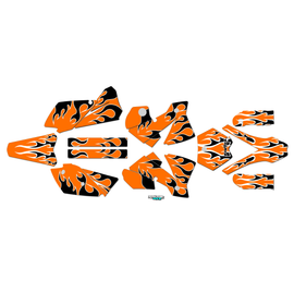 Graphics Kit for Ktm 125SX (2003-2004) Flame Series