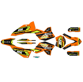 Graphics Kit for Ktm 250SXF (2007) Warrior Series