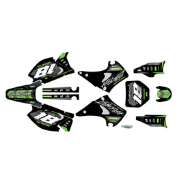 Graphics Kit for Kawasaki KX125 (2003-2008) Rebel Series