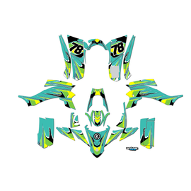 Graphics Kit for Yamaha YFZ50 (All Years) Klutch Series