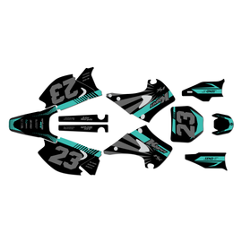 Graphics Kit for Kawasaki KX125 (2003-2008) Fh Series