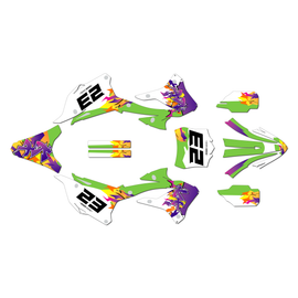 Graphics Kit for Kawasaki KX85 (2022-2025) Throwback Series