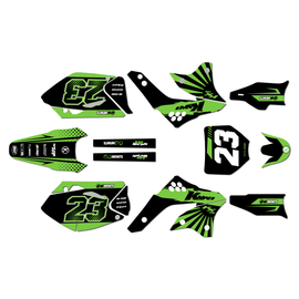 Graphics Kit for Kawasaki KX450F (2006-2008) Fh Series