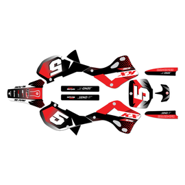 Graphics Kit for Kawasaki KX125 (1999-2002) Turbo Series