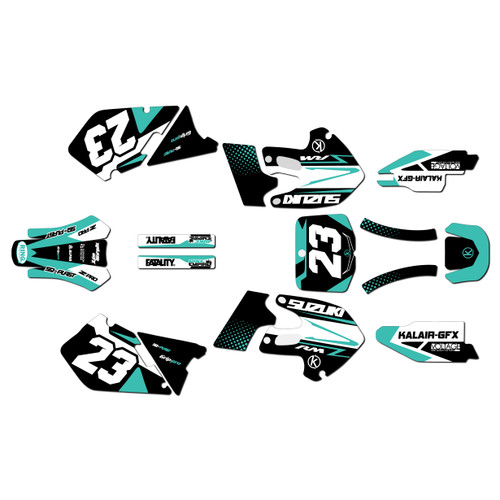 Graphics Kit for Suzuki RMZ250 (1999-2000) Evader Series