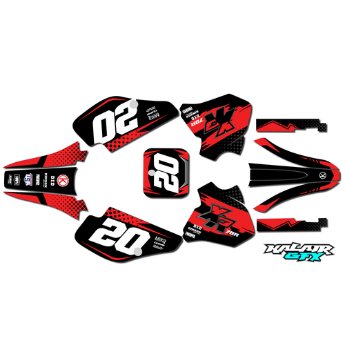 Graphics Kit for Honda XR70 (1997-2000) Spear Series