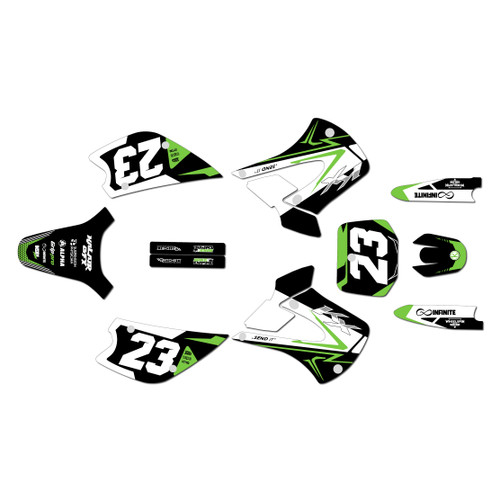 Graphics Kit for Kawasaki KX100 UFO (2001-2013) Evader Series