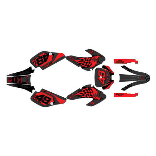 Graphics Kit for Honda XR70 (2001-2003) Pecker Series