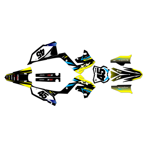 Graphics Kit for Kawasaki KX250 POLISPORT (2003-2008) Division Series