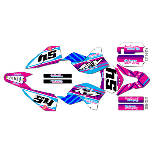 Graphics Kit for Ktm 50SX (2009-2011) Split Series