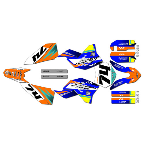 Graphics Kit for Ktm 50SX (2012-2015) Prestige Series