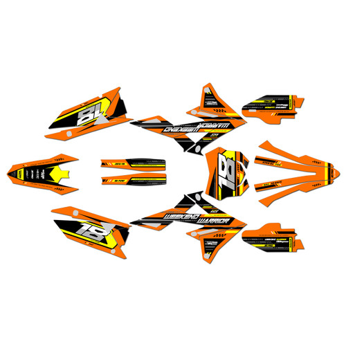Graphics Kit for Suzuki RMZ450 (2018+) Warrior Series